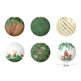 Round Paper Lantern Decoration - Wild Animal Set