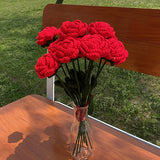 Knitted Woven Rose Handmade Flower
