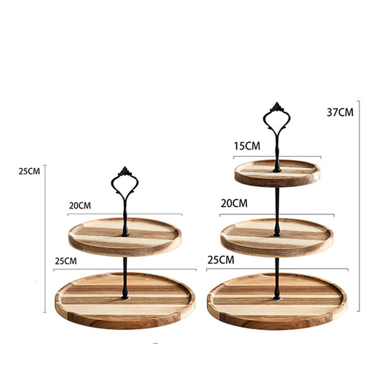 Wooden Tray 2 Tier 3 Tier Cupcake Stand