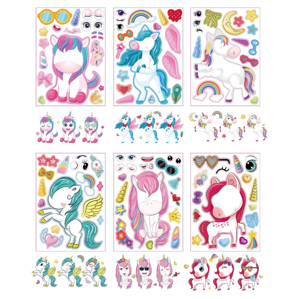 6pcs set DIY Sticker for kids