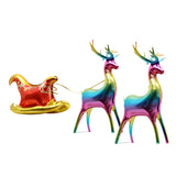 Christmas 3D Reindeer Sleigh Foil Balloon