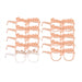 Bride To Be Paper Glasses - 1 White + 9 Rose Gold Set