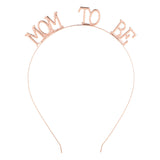 MOM TO BE Tiara Headband - Rose Gold