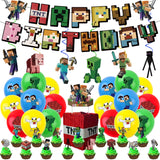 Minecraft Balloon Birthday Set 3