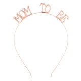 MOM TO BE Tiara Headband - Gold