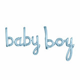 baby boy Word Foil Balloon - Blue