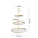 Nordic Porcelain 2 Tier 3 Tier Cupcake Stand