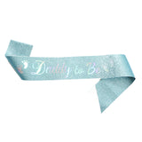 Lake Blue "Daddy to Be" Satin Sash