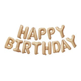 16 inch Happy Birthday Foil Balloon - Caramel