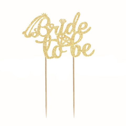 Bride to be diamond Topper - Gold