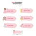 [ Sticker ] Personalised Waterproof Name Sticker Set
