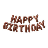 16 inch Happy Birthday Foil Balloon - Coffee