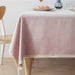 Japanese Style Cotton Linen Table Cloth - Pink