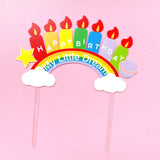 Rainbow Candle Birthday Cake Topper