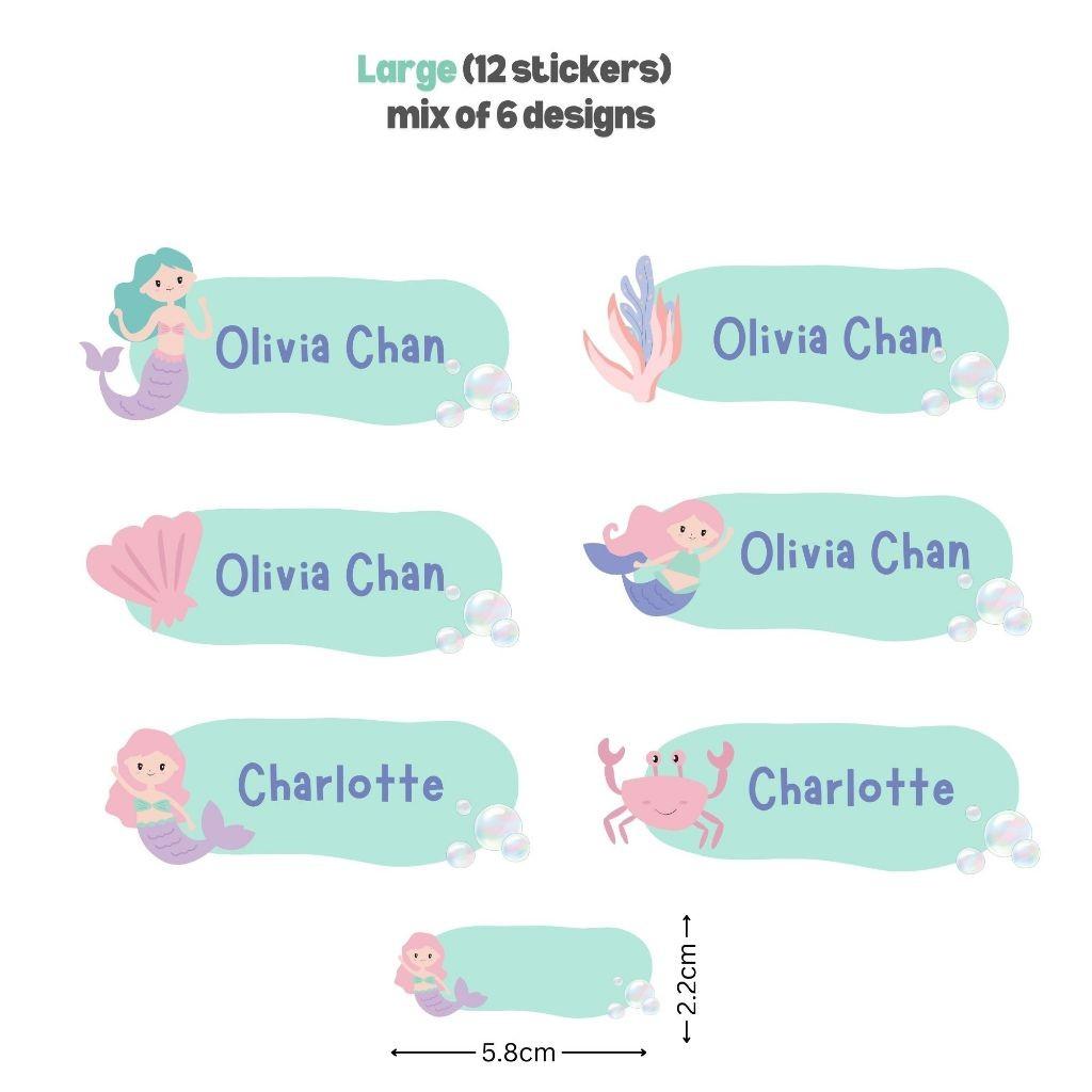 [ Sticker ] Personalised Waterproof Name Sticker Set
