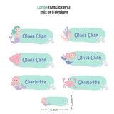 [ Sticker ] Personalised Waterproof Name Sticker Set