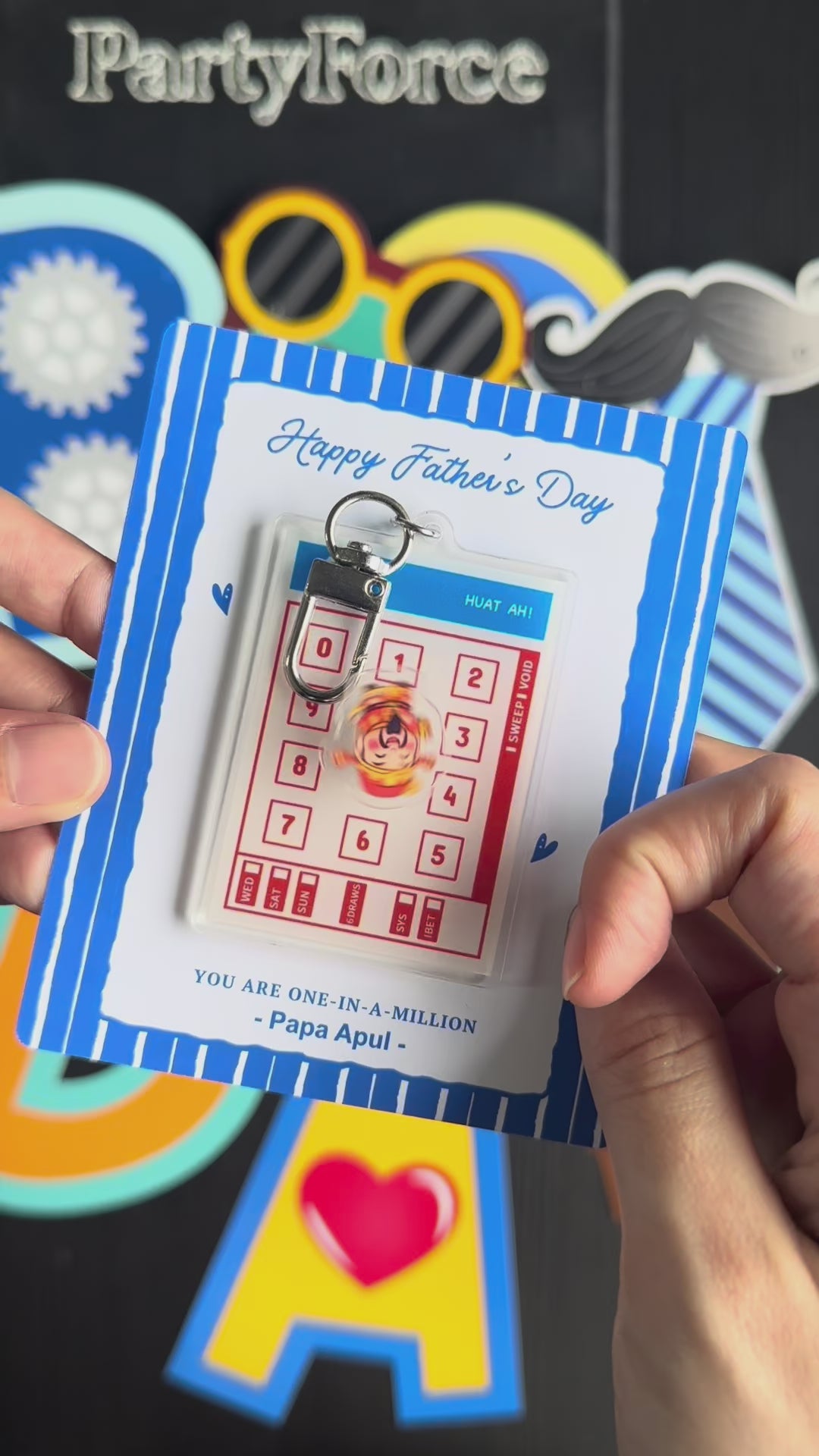 Personalised Father's Day 4D Keychain Gift