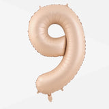 32 inch Caramel Number Foil Balloon