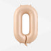 32 inch Caramel Number Foil Balloon