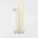 32 inch Cream Number Foil Balloon