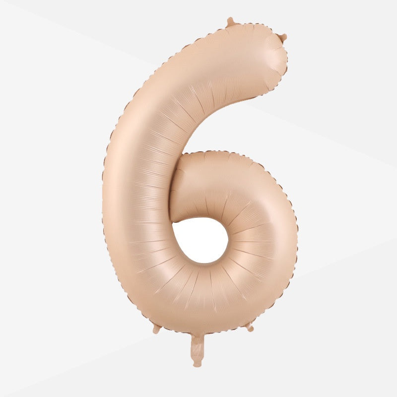 32 inch Caramel Number Foil Balloon