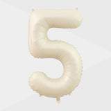 32 inch Cream Number Foil Balloon