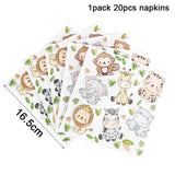 Animal Safari theme party balloon for Happy birthday Party Decoration