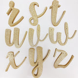Happy Birthday Banner Custom Cursive Glitter Gold Script Font Banner