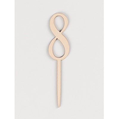 [SG Seller] - Birthday 100days number wooden cake topper