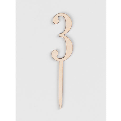 [SG Seller] - Birthday 100days number wooden cake topper