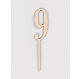 [SG Seller] - Birthday 100days number wooden cake topper