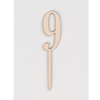 [SG Seller] - Birthday 100days number wooden cake topper
