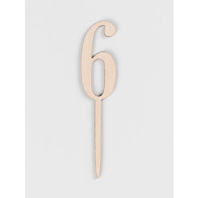 [SG Seller] - Birthday 100days number wooden cake topper