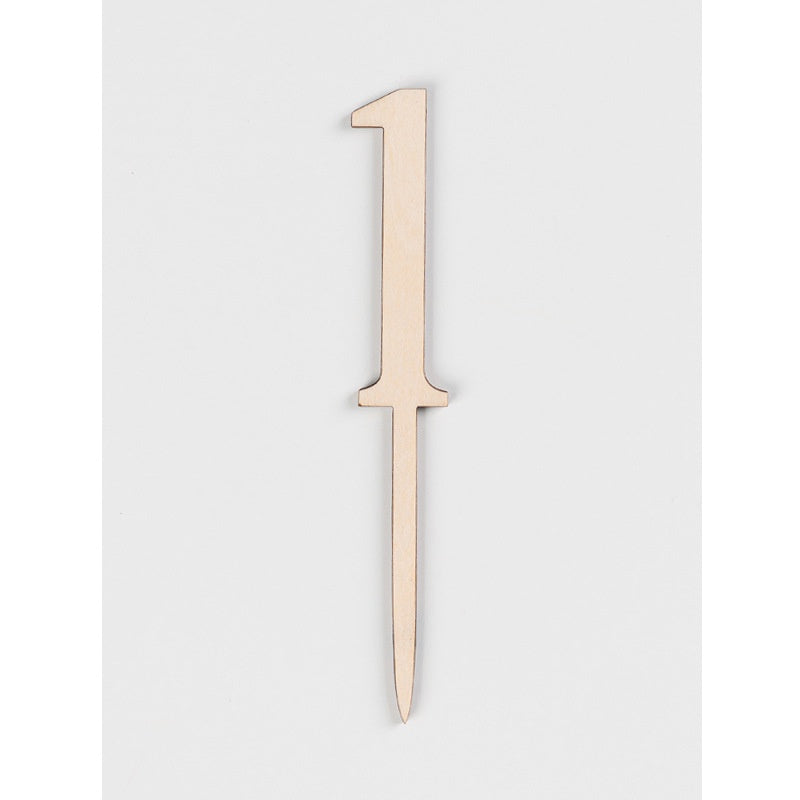 [SG Seller] - Birthday 100days number wooden cake topper