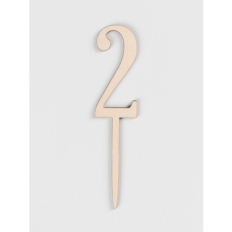 [SG Seller] - Birthday 100days number wooden cake topper