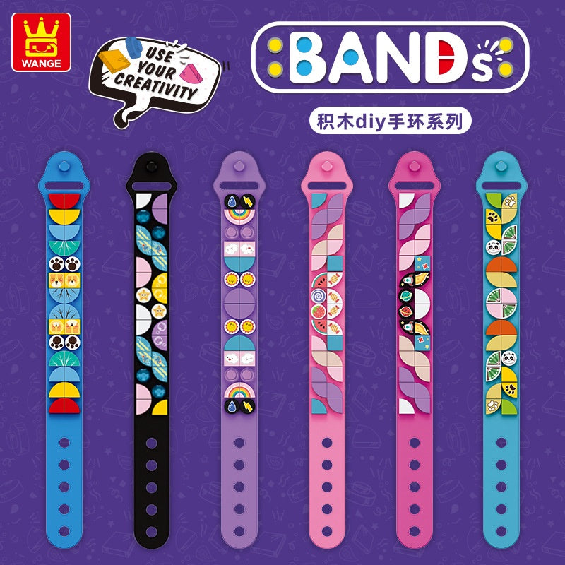 [SG seller] Christmas DIY Dots Bricks Kids Block Bracelet Wristband party goodie bag gift