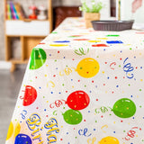 Colorful Balloon Disposable Table Cloth