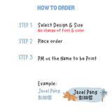 Dinosaur Personalized Name Sticker Set