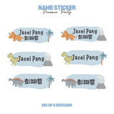 Dinosaur Personalized Name Sticker Set