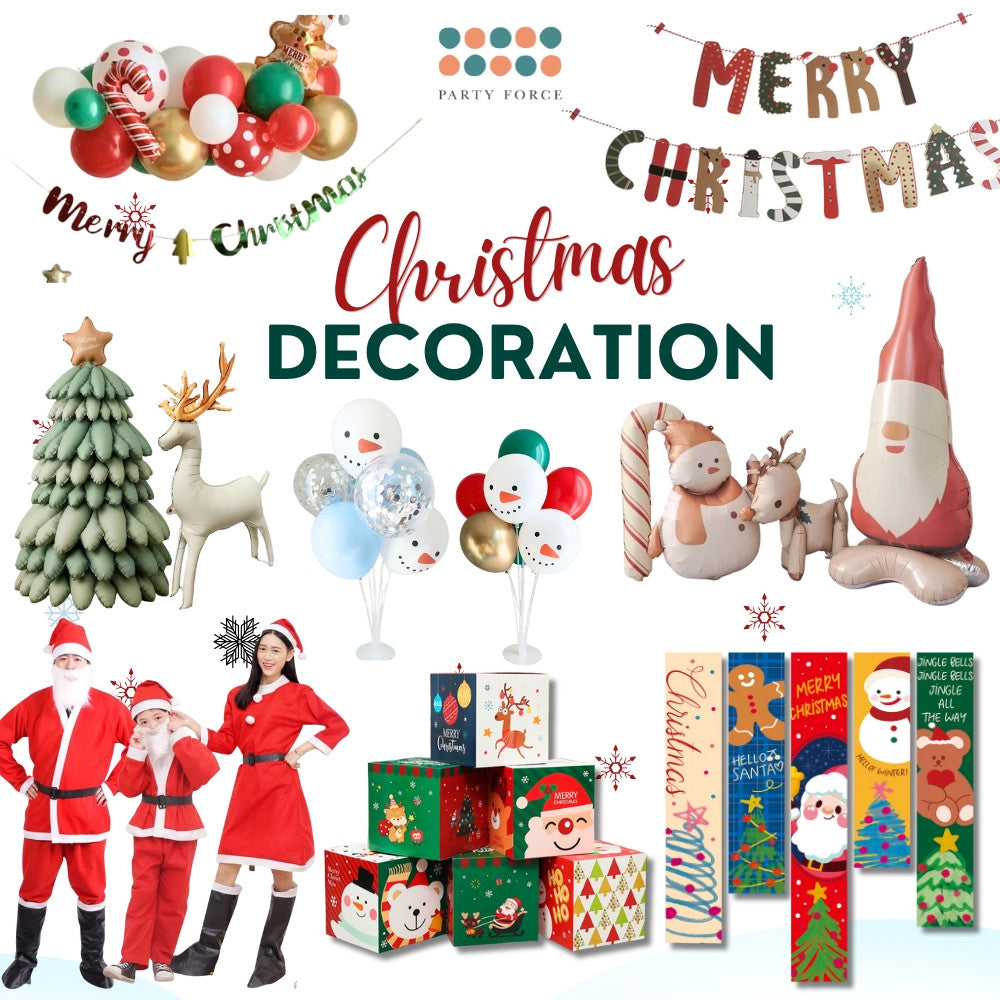 Christmas Banner balloon Decoration Backdrop Stacking display box Photo props