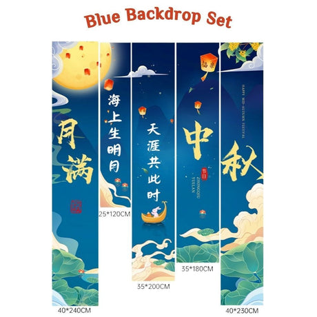 [SG Seller] All Mid autumn festival Lantern decoration banner garland wall decor backdrop photo prop lantern