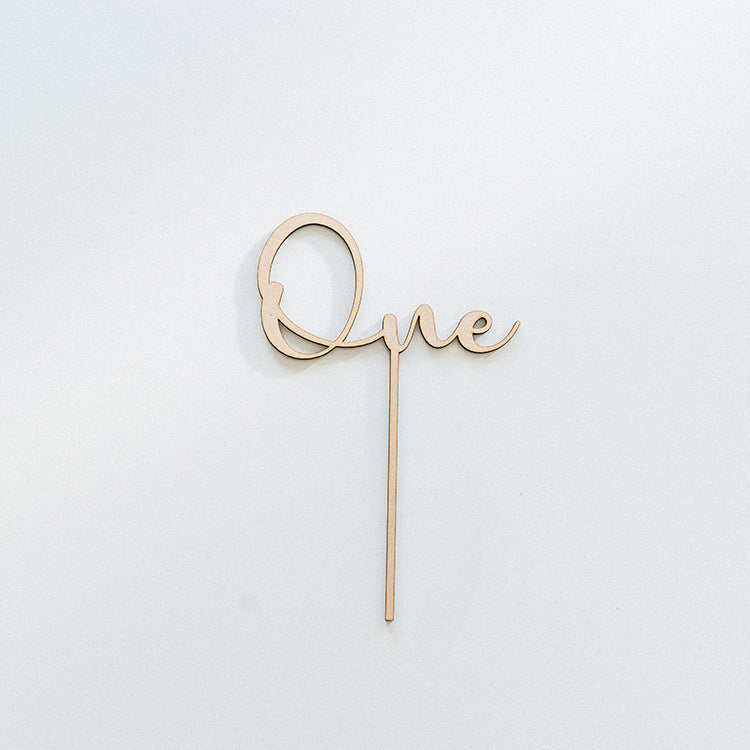 [SG Seller] - Birthday 100days number wooden cake topper