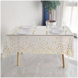 Gold Star Printed Disposable Waterproof Table Cloth