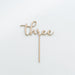 [SG Seller] - Birthday 100days number wooden cake topper