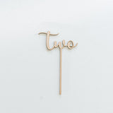 [SG Seller] - Birthday 100days number wooden cake topper