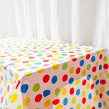 Colorful Dots Disposable Table Cloth