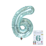 32 inch Jelly Blue Number Balloon