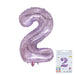 32 inch Jelly Purple Number Balloon