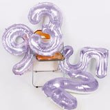 32 inch Jelly Purple Number Balloon