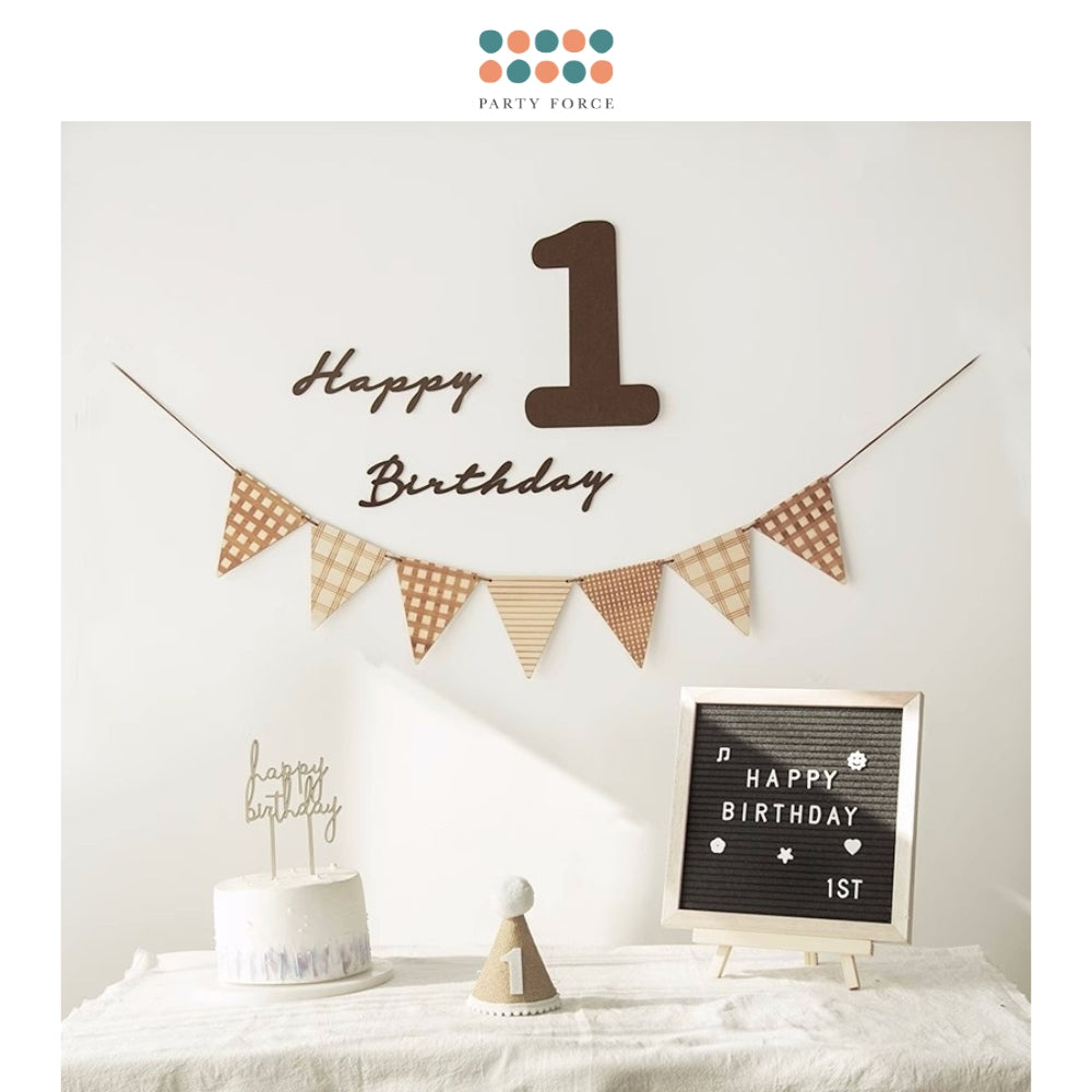[SG Seller] Felt Reusable Happy Birthday Party Decoration Banner